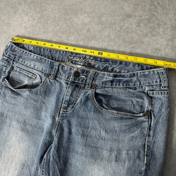 Maurices Blue Bootcut Jeans - Size: 18 Short - Picture 3 of 9